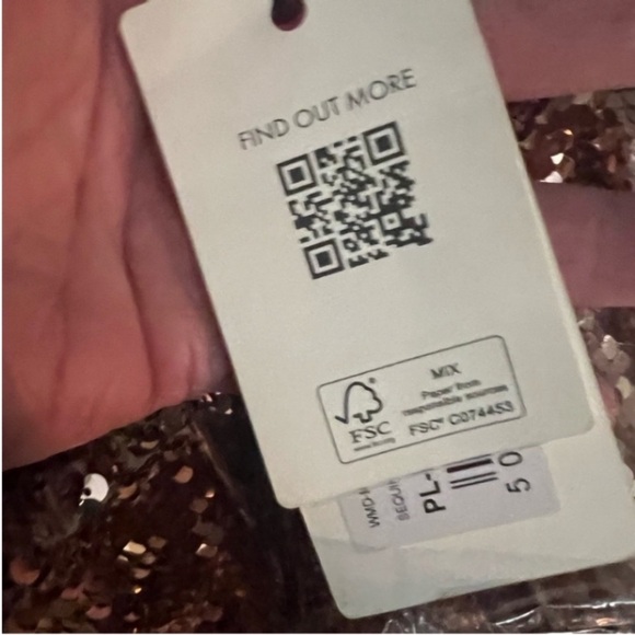 Ted Baker Sequin Blouse in Gold and Silver - Picture 6 of 7